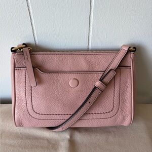 Marc Jacobs Empire City Leather Crossbody Bag Rose Light Pink